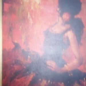 Charming spanish Style painting 40 by 28 oil  painting.